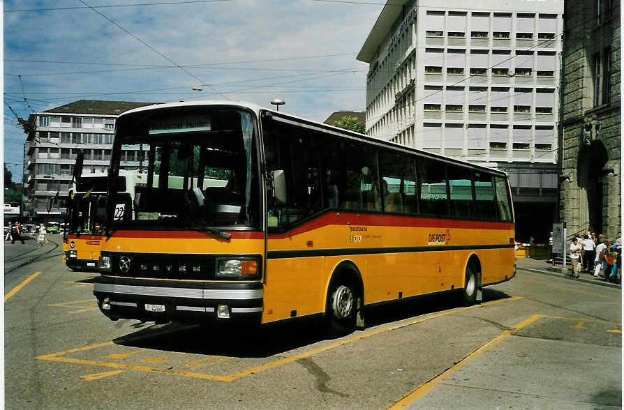 (047'731) - PTT-Regie - P 25'046 - Setra am 10. Juli 2001 beim Bahnhof St. Gallen