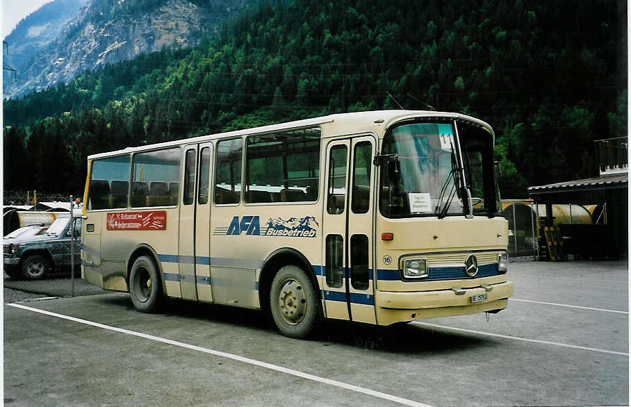 (049'617) - AFA Adelboden - Nr. 16/BE 25'753 - Mercedes/Vetter (ex FART Locarno Nr. 3) am 9. September 2001 in Mitholz, NEAT