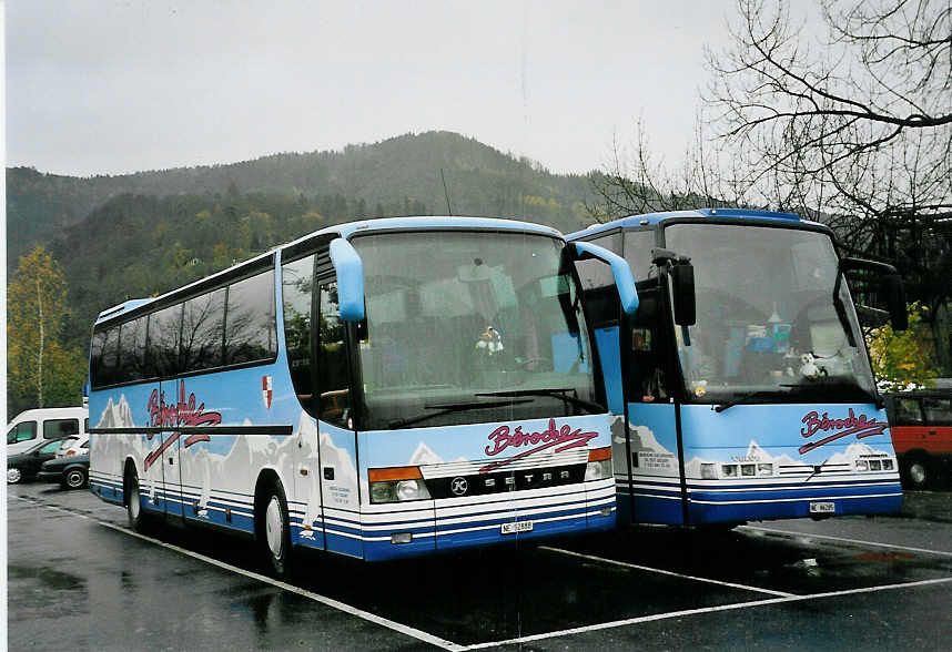 (057'315) - Broche, Boudry - NE 52'888 - Setra am 7. November 2002 in Thun, Seestrasse