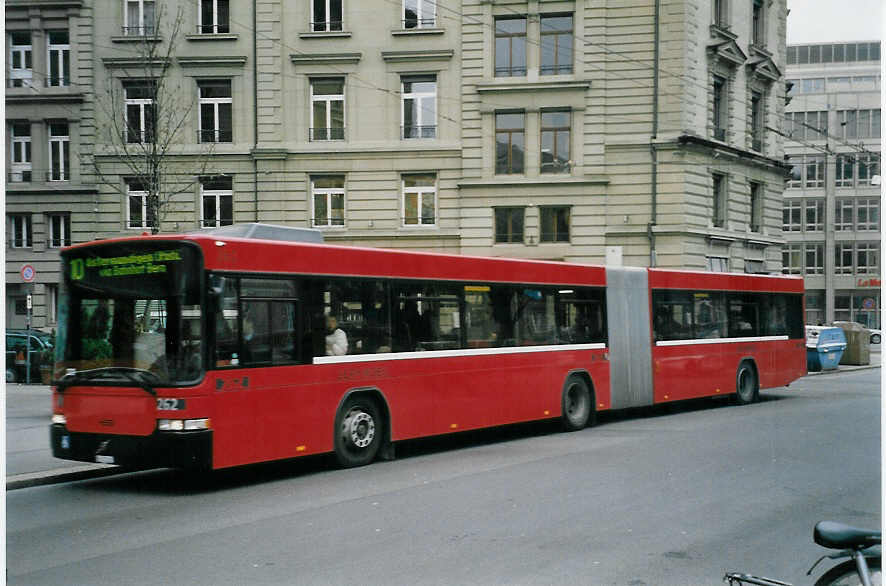 (058'503) - Bernmobil, Bern - Nr. 262/BE 572'262 - Volvo/Hess am 9. Januar 2003 in Bern, Hirschengraben