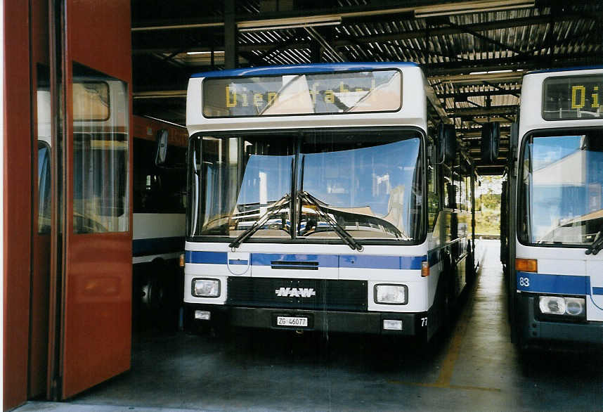 (061'120) - ZVB Zug - Nr. 77/ZG 46'077 - NAW/Hess am 21. Juni 2003 in Zug, Garage