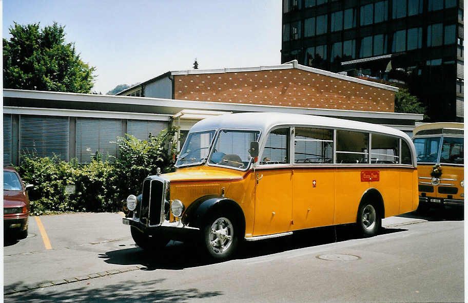 (061'517) - Frey, Giebenach - BL 6430 - Saurer/Lauber (ex Odiet, Pleigne) am 13. Juli 2003 in Luzern, Verkehrshaus