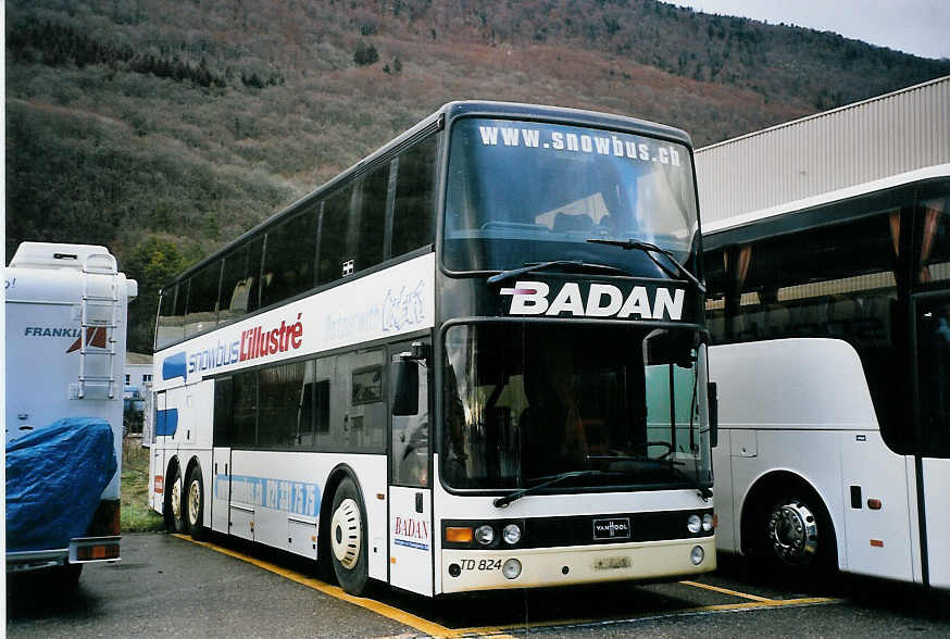 (064'716) - Badan, Morges - Van Hool am 14. Dezember 2003 in Biel, Rattinbus