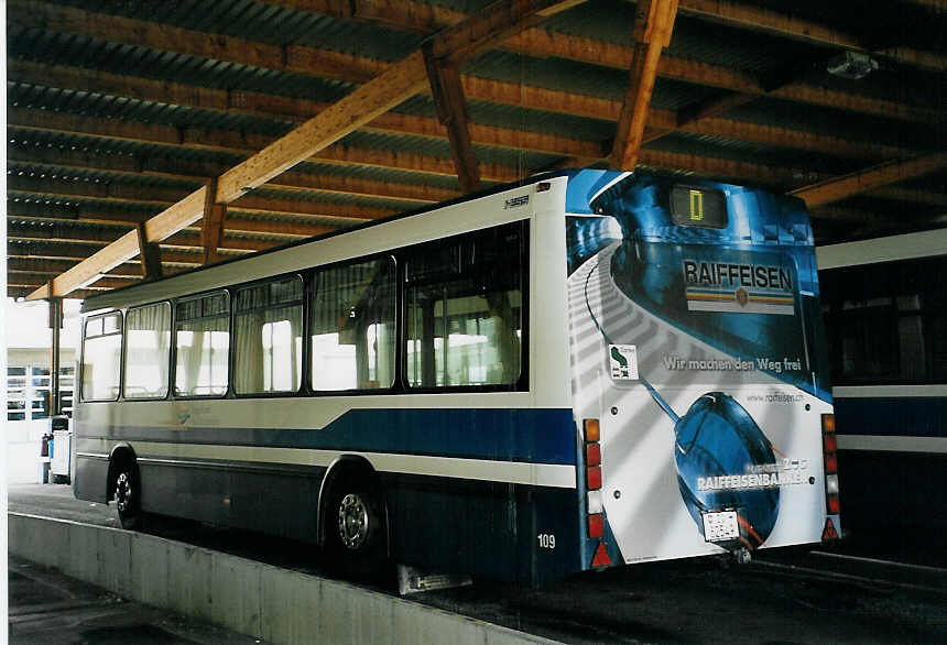 (065'724) - ZVB Zug - Nr. 109/ZG 82'549 - Lanz+Marti/Hess Personenanhnger am 28. Februar 2004 in Zug, Garage