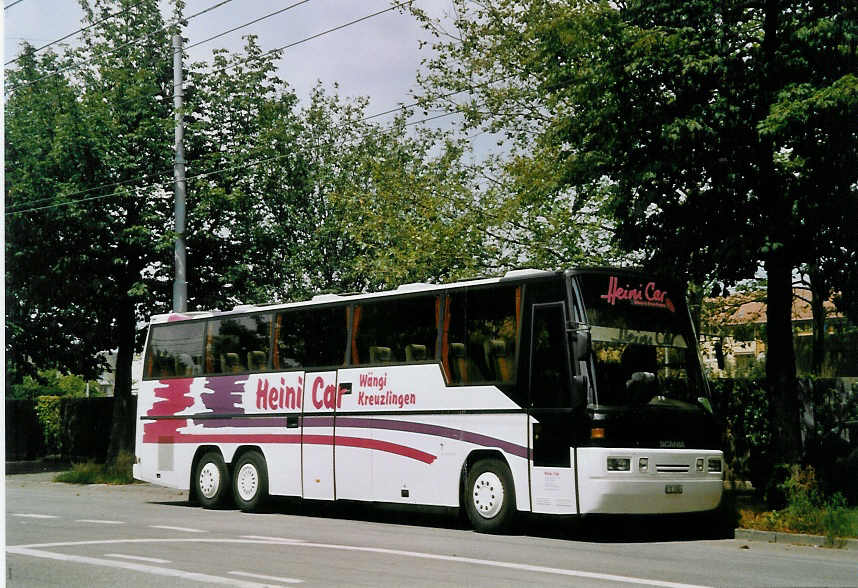 (069'606) - Heini Car, Wngi - TG 8384 - Scania/Auwrter am 23. Juli 2004 in Zrich, Hardau