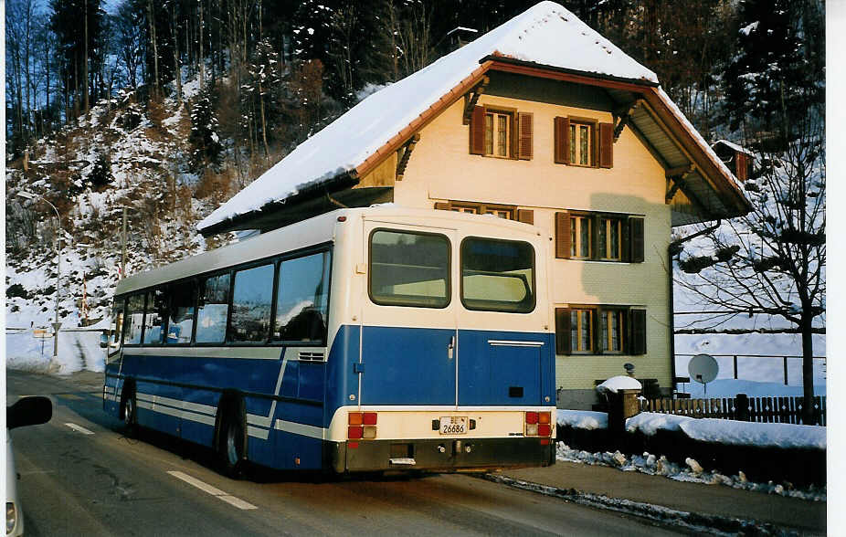 (075'201) - AOE Langnau - Nr. 8/BE 26'686 - Mercedes/R&J am 25. Februar 2005 in Trubschachen, Unterdorf