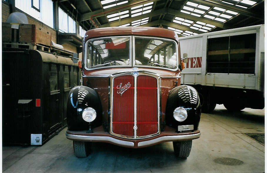 (076'821) - Blaser, Hasle-Regsau - Saurer/R&J (ex Feller, Luterbach; ex AWL Littenheid; ex TSG Blumenstein Nr. 6) am 29. Mai 2005 in Oberburg, Ziegelgut