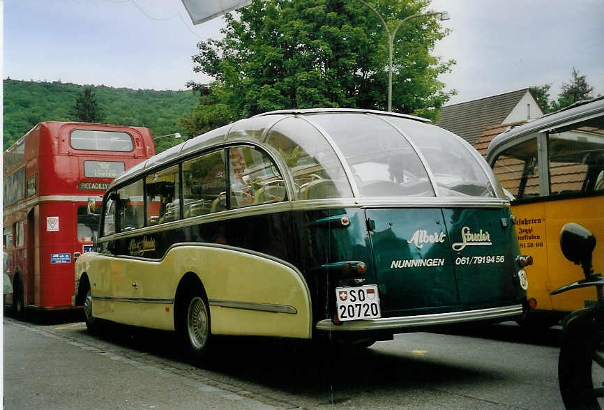 (077'231) - Studer, Nunningen - SO 20'720 - Saurer/FHS (ex Weber-Manser, Neuhausen; ex Weibel, Gerolfingen; ex Amstein, Willisau) am 5. Juni 2005 in Reigoldswil, Dorfplatz