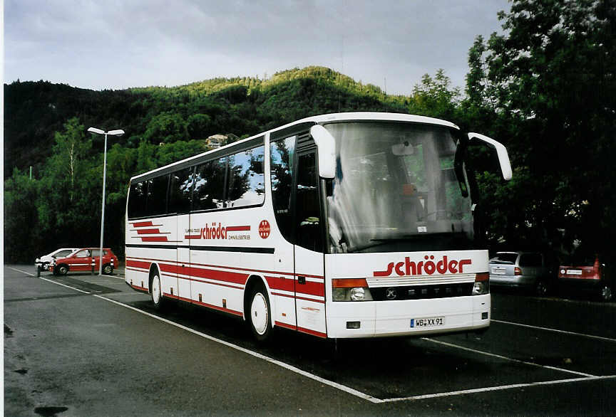 (078'219) - Aus Deutschland: Schrder, Zahna - WB-XX 91 - Setra am 6. Juli 2005 in Thun, Seestrasse