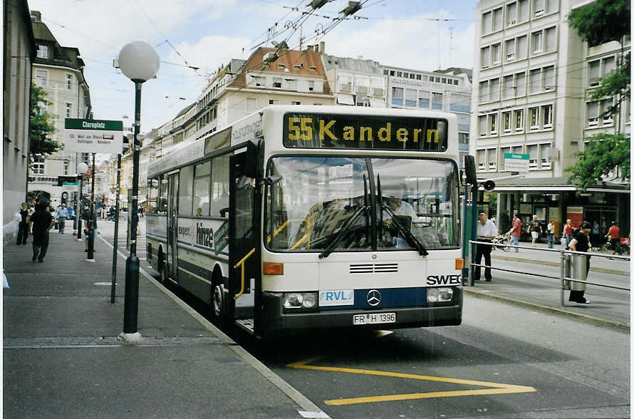 (079'315) - Aus Deutschland: SWEG Lahr - FR-H 1396 - Mercedes am 30. Juli 2005 in Basel, Claraplatz