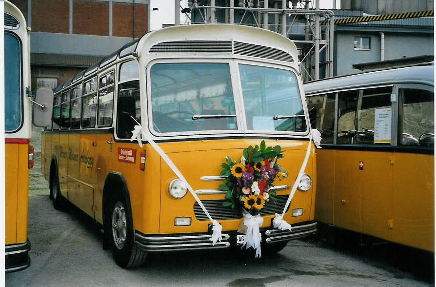 (079'811) - Widmer, Aarburg - AG 14'518 - Saurer/Saurer (ex Diethelm, Zrich; ex P 24'133) am 27. August 2005 in Niederbipp, Saurertreffen