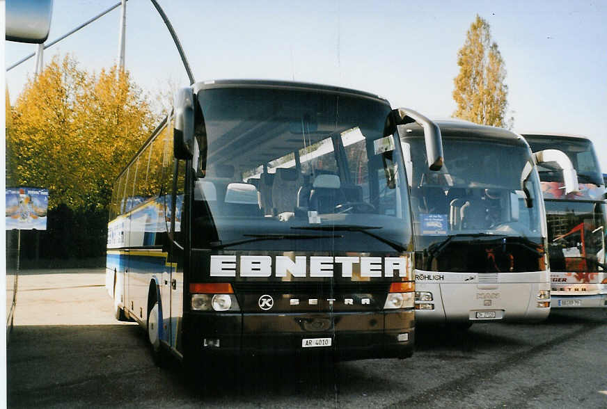 (080'725) - Aus der Schweiz: Ebneter, St. Gallen - AR 4010 - Setra am 17. Oktober 2005 in Rust, Europapark