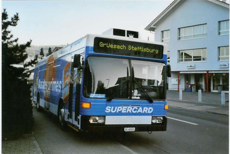 (081'527) - Coop Schweiz, Basel - ZG 69'145 - Mercedes (ex VBZ Zrich Nr. 205) am 19. November 2005 in Steffisburg, Coop Saagi