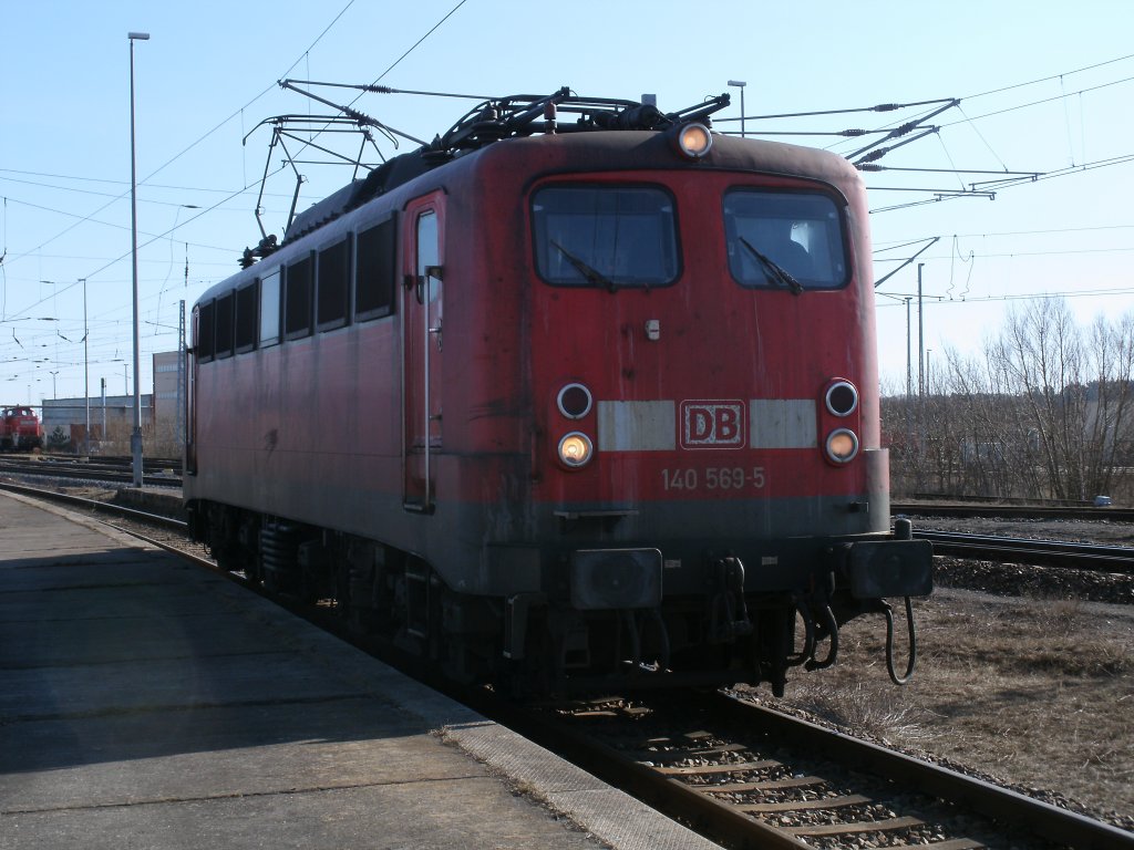 140 569-5 am 07.M�rz 2011 am Haltepunkt Mukran-Mitte.