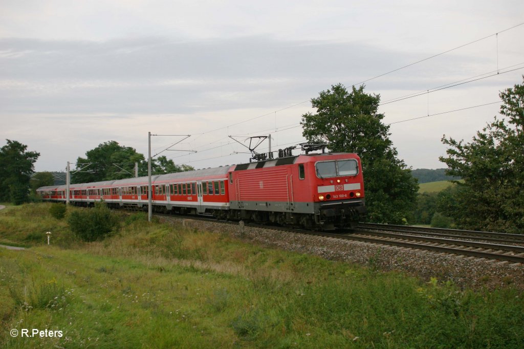 143 100-6 mit RE 59219 N�rnberg - Treuchtlingen bei Ellingen. 16.09.11