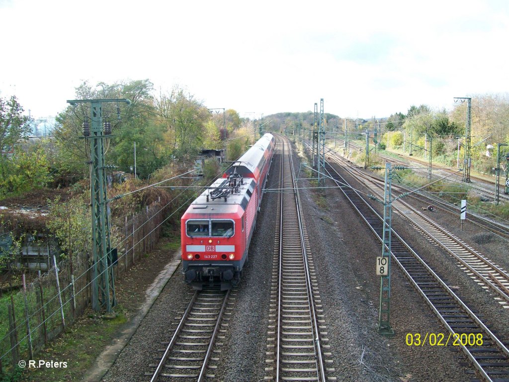 143 227 mit RE Frankfurt/Main in Frankfurt/Main H�cht. 02.11.12