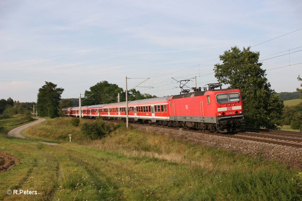143 652-6 als RE 59227 N�rnberg - Treuchtlingen bei Ellingen. 16.09.11
