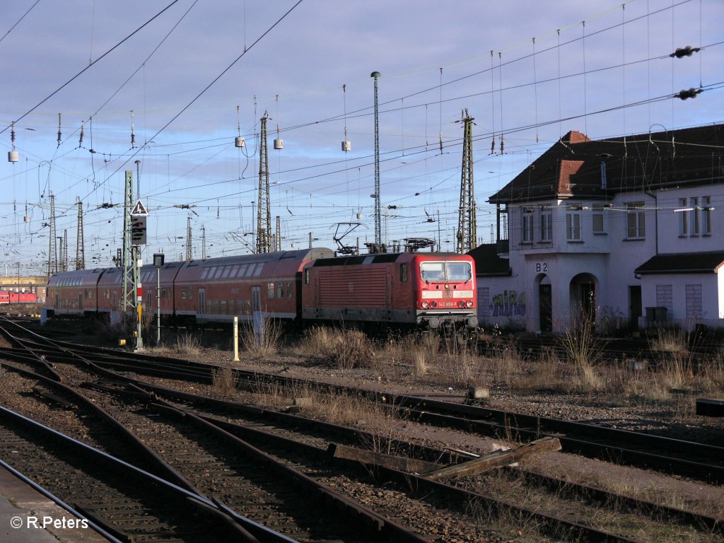 143 859-7 verl�sst Leipzig HBF mit den RE 130 26759 Zwickau (Sachsen) HBF
26.12.09
