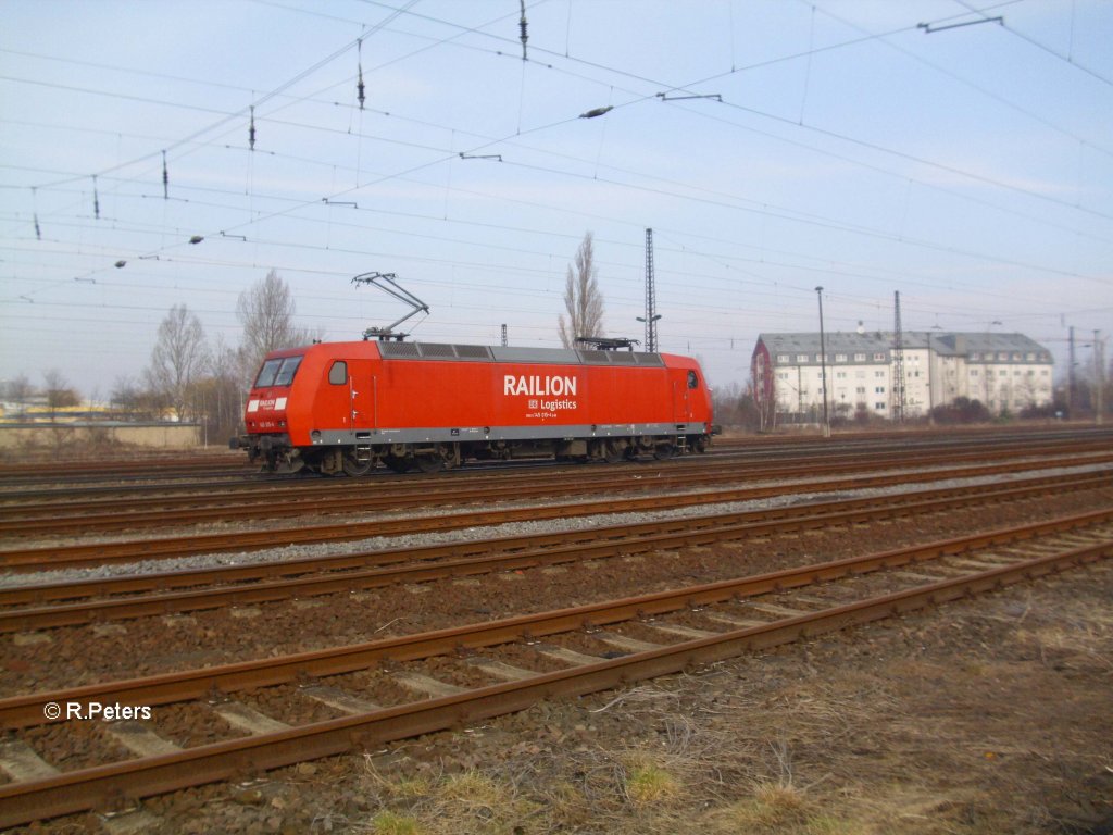 145 015-4 solo in Leipzig Sch�nefeld. 05.03.11