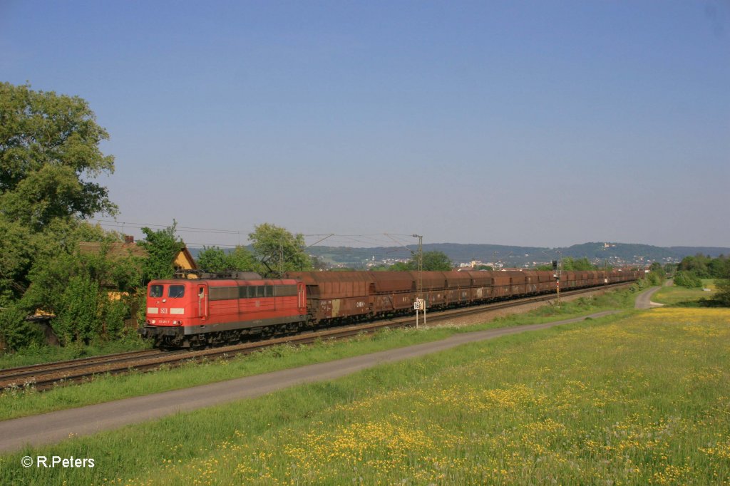 151 081-7 mit leer Kohlezug bei P�lling. 13.05.11