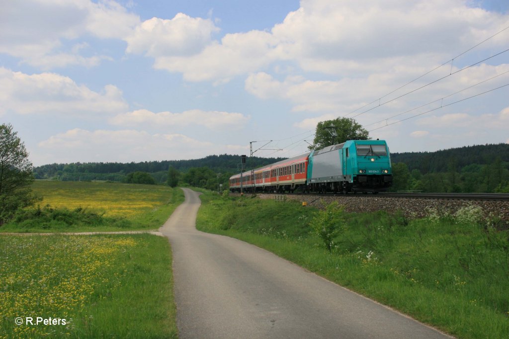 185 634-3 mit S3 39341 nach Neumarkt(Oberpfalz) bei P�lling. 13.05.11
