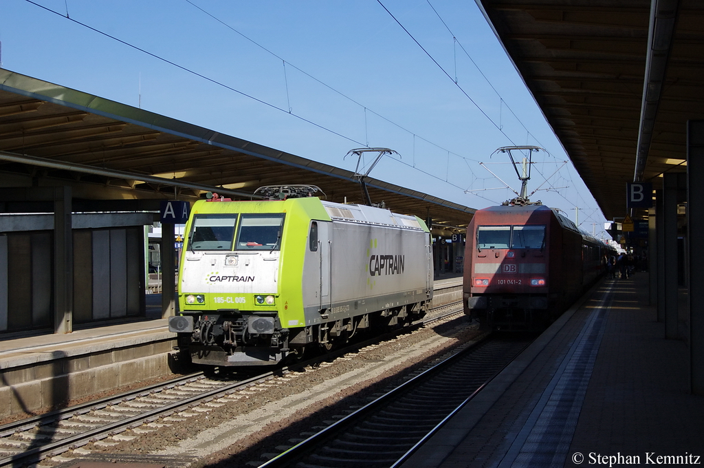 185-CL 005 (185 505-5) Captrain als Lz in Braunschweig. 24.09.2011