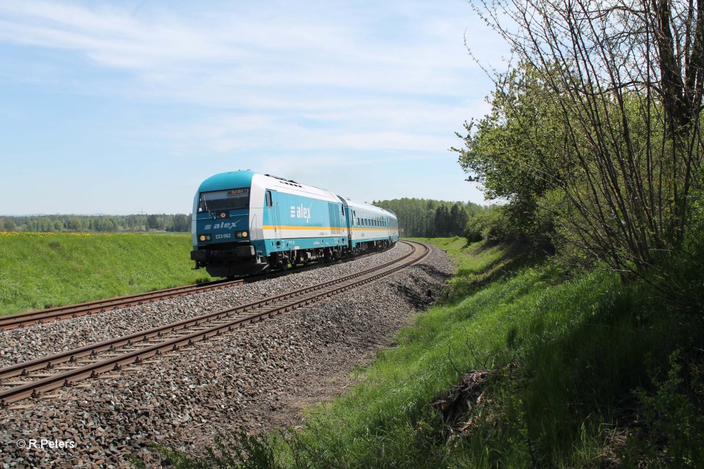 223 062 mit dem ALX84106 M�nchen - Hof bei Oberteich. 15.05.13