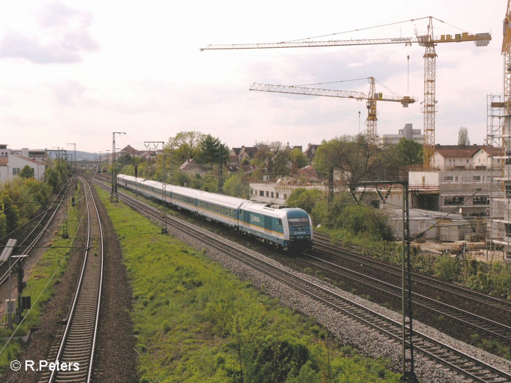 223 069 verl�sst Regensburg mit ein Alex nach Hof. 03.05.08