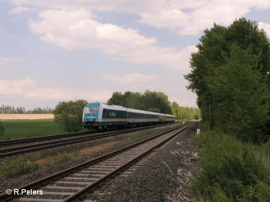 223 071 zieht bei Sch�nfeld ein Alex nach M�nchen. 14.05.08
