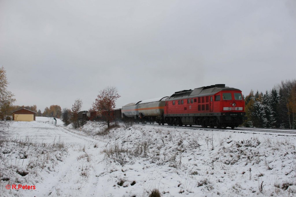 232 262-6 mit dem 45362 Cheb - N�rnberg bei Waldershof. 28.10.12