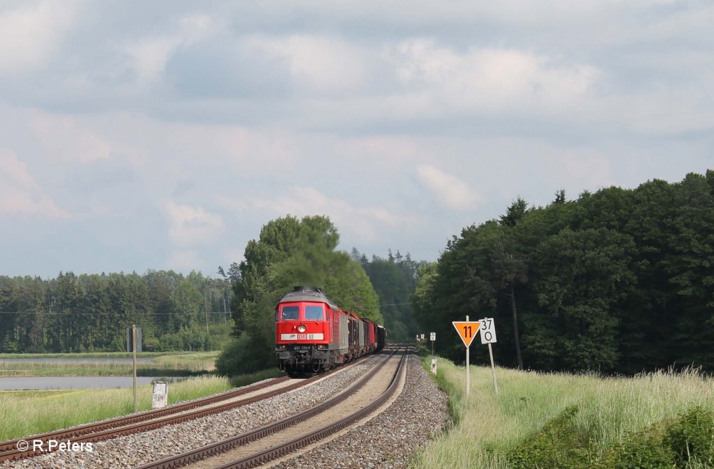 232 330-1 mit dem 56743 Wagen�berf�hrung nach Marktredwitz bei Oberteich. 09.06.13