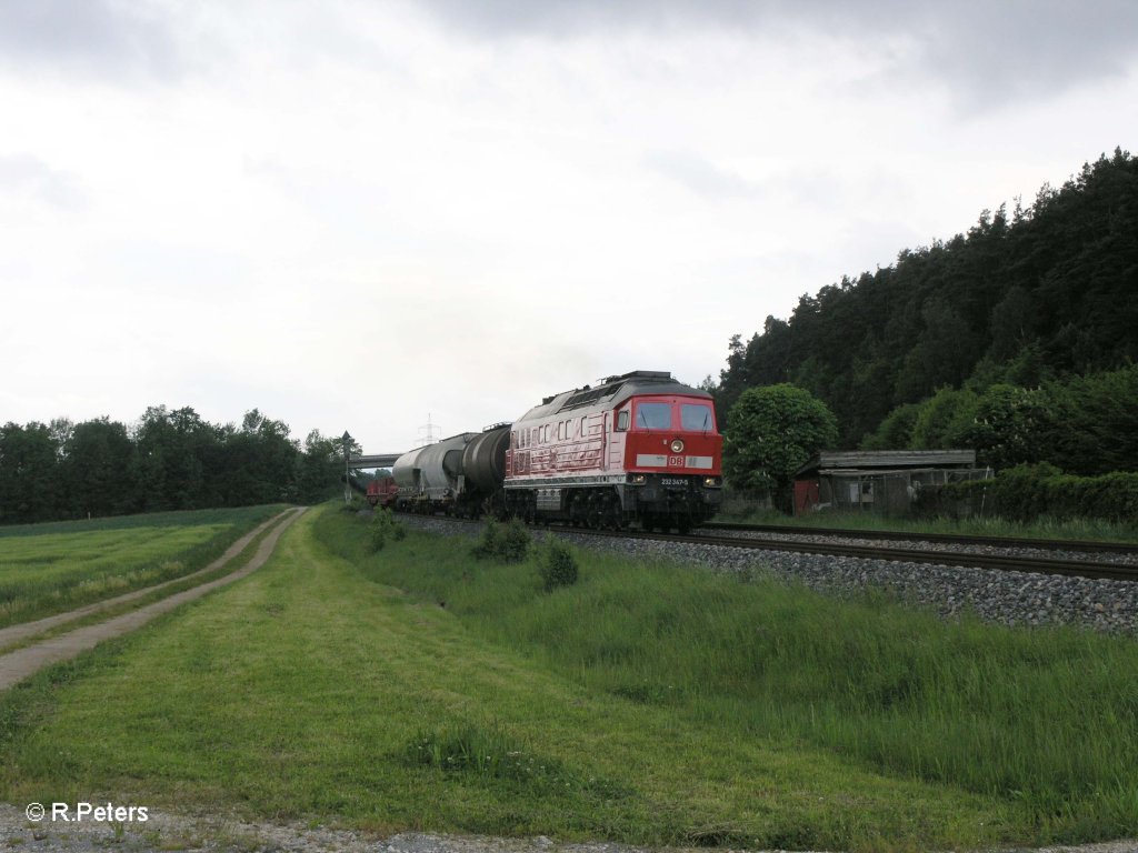 232 347-5 mit einem Umleiter G�terzug bei Richt. 26.05.10