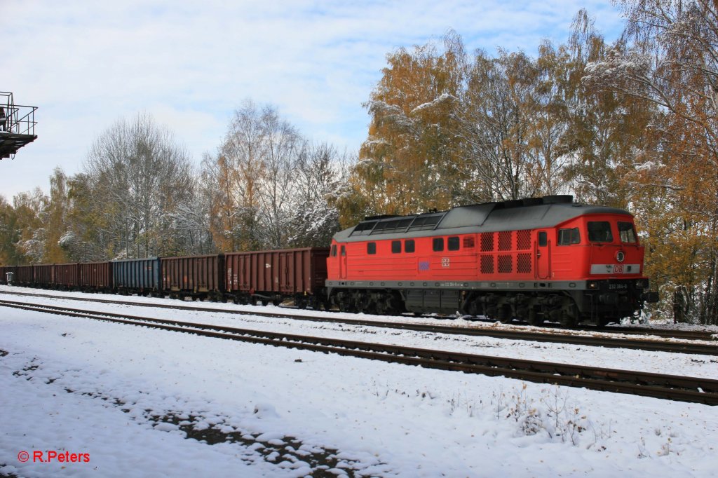 232 384-8 mit dem 45363 N�rnberg - Cheb in Arzberg. 28.10.12