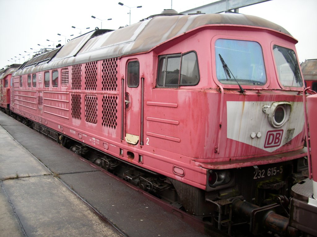 232 615-5 ex.Bh Saalfeld am 24.Januar 2009 in Mukran West.