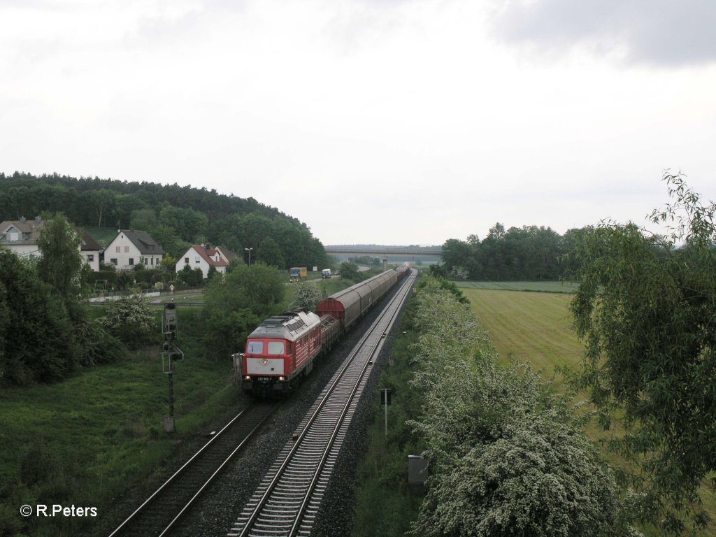 232 902-7 mit einem Umleiterg�terzug bei Richt. 26.05.10