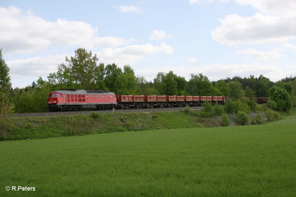 233 217-9 mit Umleiterg�terzug bei Wiesau. 13.05.12