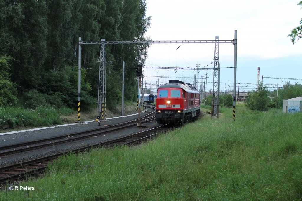 233 521-4 verl�sst Cheb nach Deutschland. 14.06.13