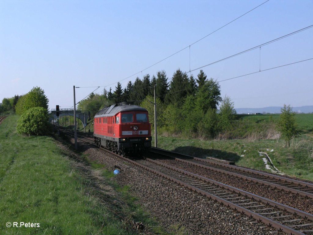 233 698-0 als Lz wieder zur�ck nach Landshut. 21.04.11