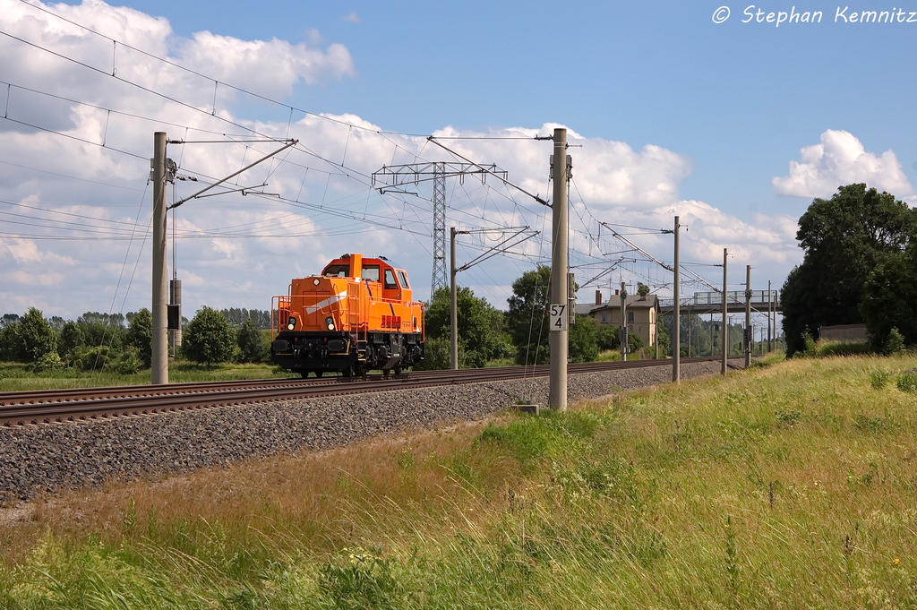 261 310-7 northrail GmbH f�r Seehafen Kiel GmbH & Co. KG kam als Lz durch Vietznitz gefahren und fuhr in Richtung Wittenberge weiter. 21.06.2013