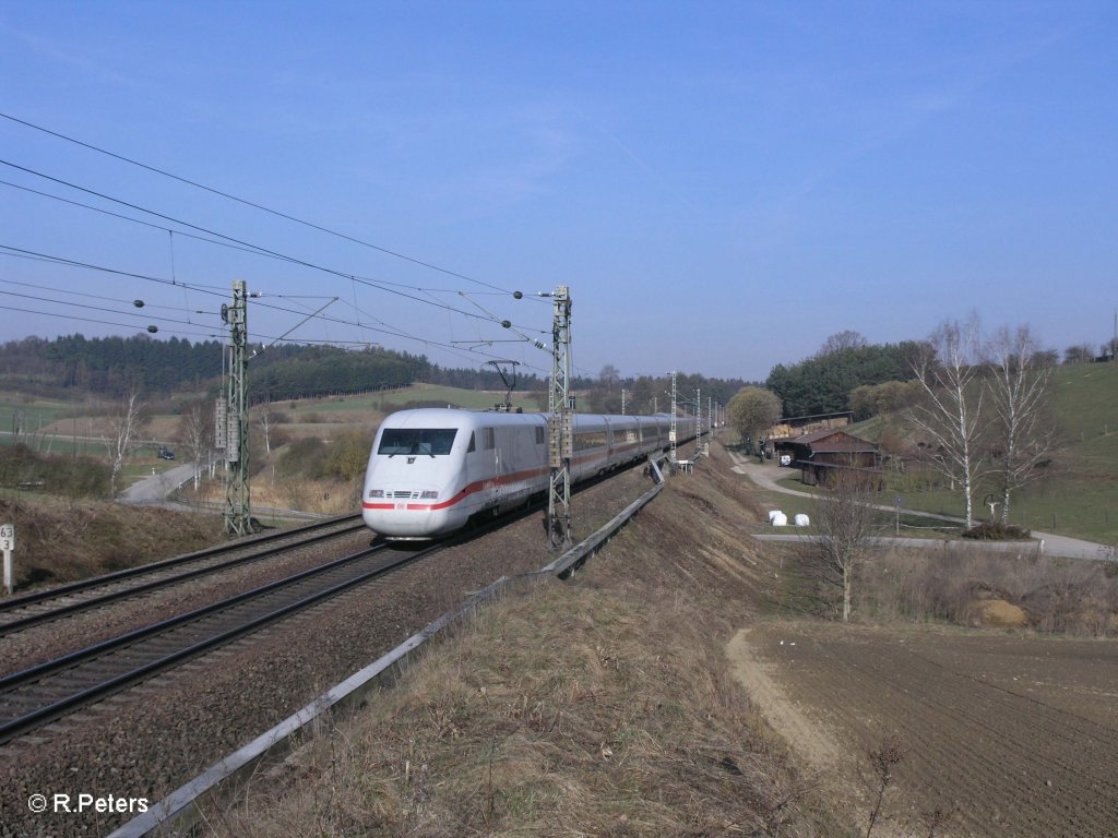 401... als ICE 882 / 1188 M�nchen-Hamburgbei Fahlenbach. 24.03.11