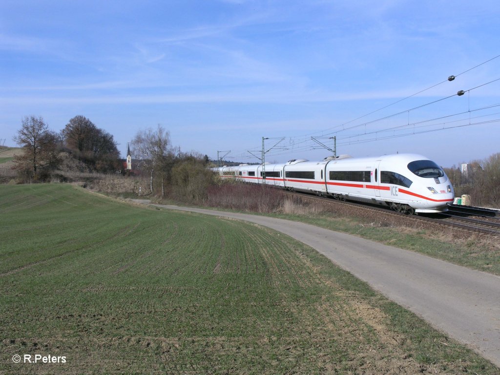 403 031-8 „Westerland/Sylt“ als ICE 787 Hamburg – M�nchen bei Fahlenbach. 24.03.11

