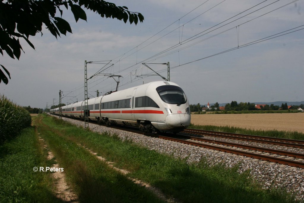 411 011-0  Hansestadt Wismar  als ICE 27 nach Wien bei Moosham. 03.08.11