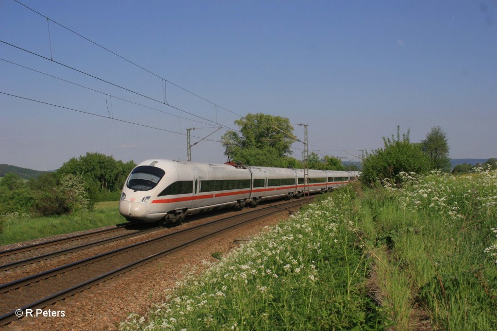411 017-7 „Erlangen“ + 411 052-4 „Travem�nde“ als ICE 90 Wien - Hamburg bei P�lling. 13.05.11
