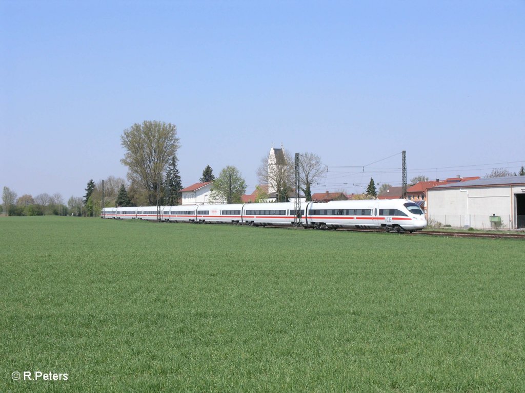 411 025-0 „Arnstadt“ als ICE 23 nach Wien bei Moosham. 21.04.11
