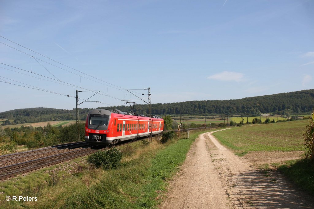 440 302-8 als RB 58119 W�rzburg - Treuchtlingen bei Wettelsheim. 16.09.11