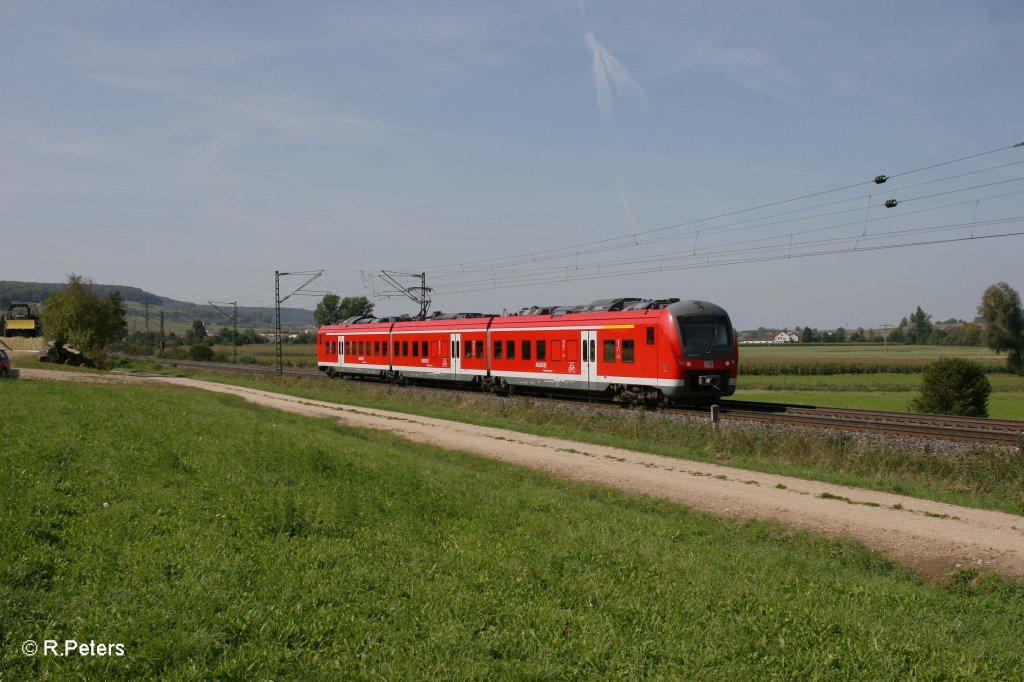 440 805-0 als RB58117 W�rzburg HBF - Treuchtlingen bei Wettelsheim. 16.09.11