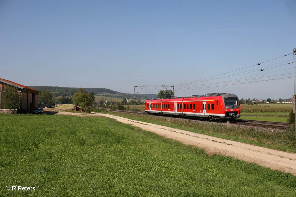 440 812-6 als RB 58113 W�rzburg HBF - Treuchtlingen bei Wettelsheim. 16.09.11