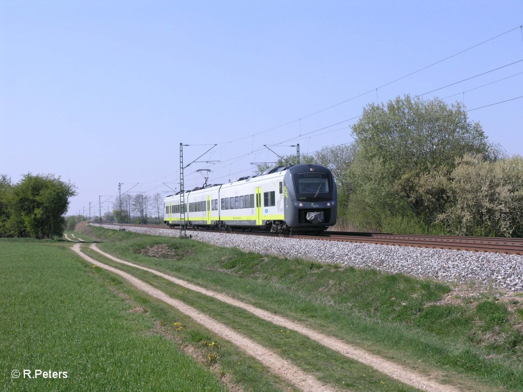 440 909 als AG84419 Neumarkt(Oberpfalz) – Plattling bei Moosham. 21.04.11
