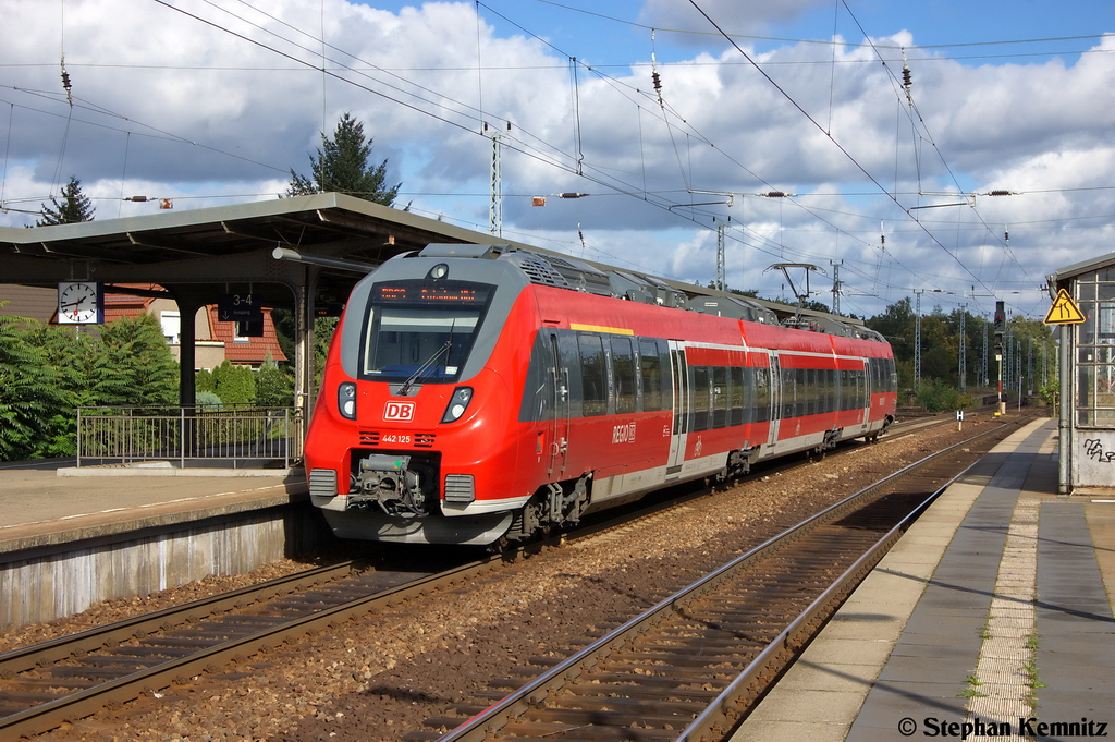 442 125/625 als RB23 (RB 28859) von Michendorf nach Potsdam Hbf in Michendorf. 09.10.2012