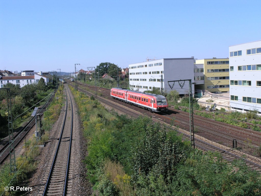 610 001-9 verl�sst Regensburg als RB N�rnberg. 09.09.09